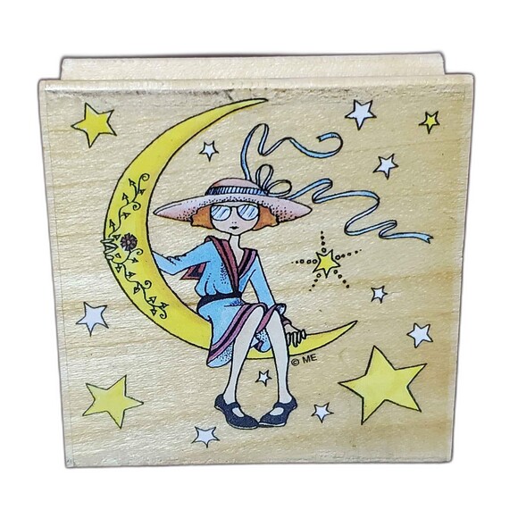 Mary Engelbreit On the Moon Rubber Stamp - Picture 5 of 5